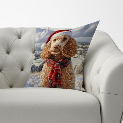 Christmas Poodle Cushion