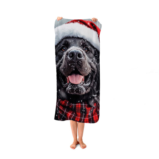 Christmas Newfoundland Beach Towel