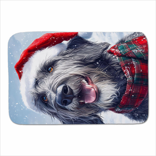 Christmas Irish Wolfhound Sherpa Blanket