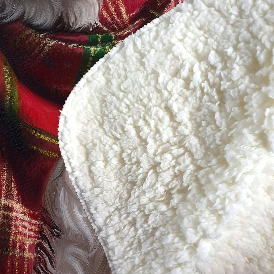 Christmas Havanese Sherpa Blanket
