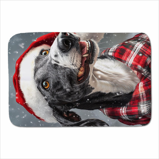 Christmas Greyhound Sherpa Blanket