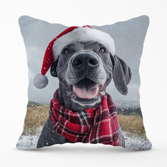 Christmas Great Dane Cushion