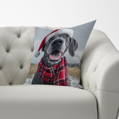 Christmas Great Dane Cushion