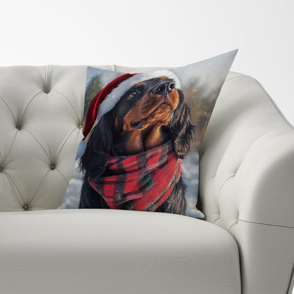 Christmas Gordon Setter Cushion