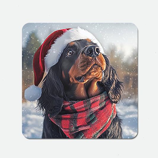 Christmas Gordon Setter Coasters