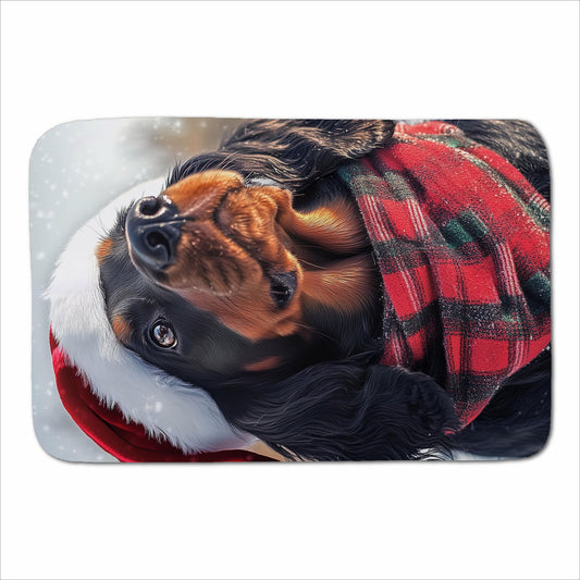 Christmas Gordon Setter Sherpa Blanket