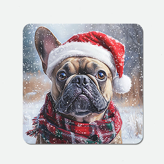 Christmas French Bulldog Coasters