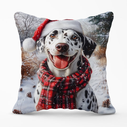 Christmas Dalmatian Cushion