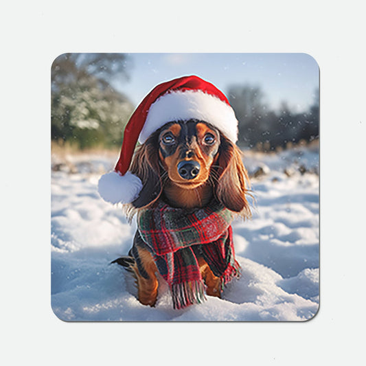 Christmas Dachshund Coasters