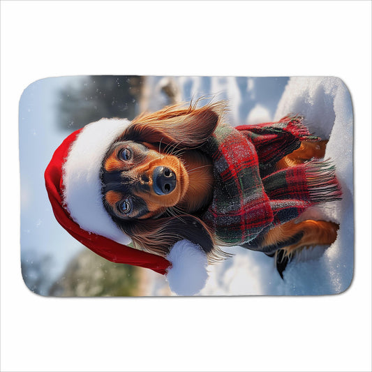 Christmas Dachshund Sherpa Blanket