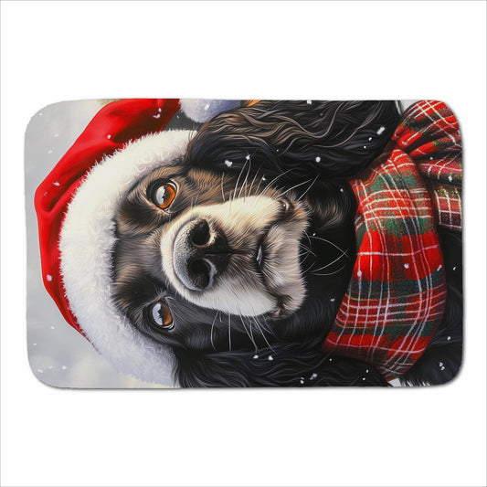 Christmas Cocker Spaniel Sherpa Blanket