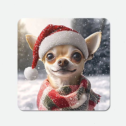 Christmas Chihuahua Coasters
