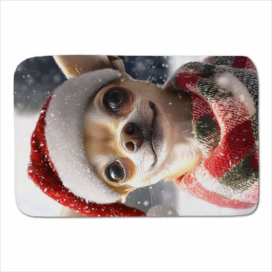 Christmas Chihuahua Sherpa Blanket