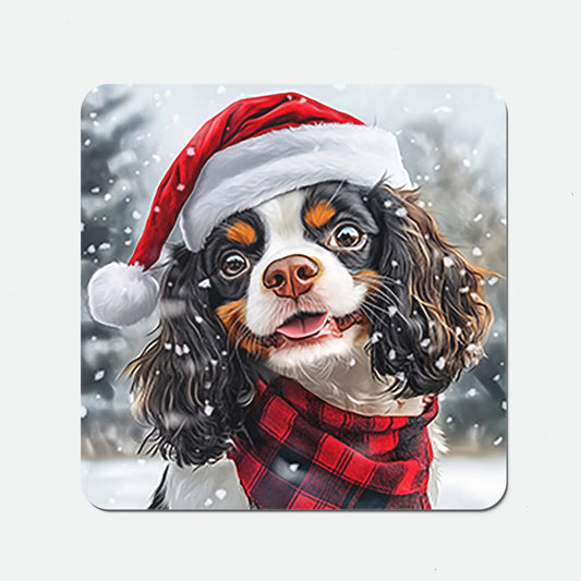 Christmas Cavalier King Charles Spaniel Coasters
