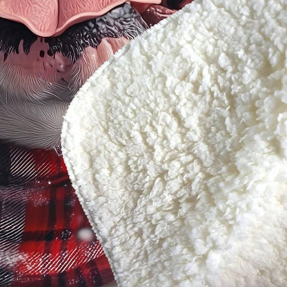 Christmas Bulldog Sherpa Blanket