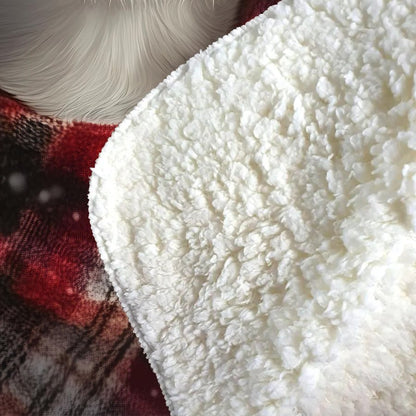 Christmas Beagle Sherpa Blanket