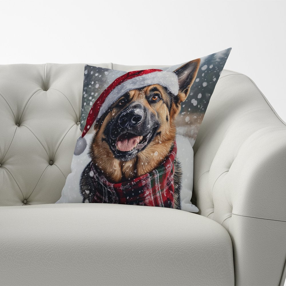 Christmas Alsatian Cushion