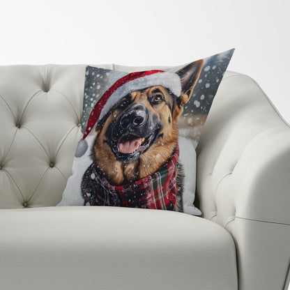 Christmas Alsatian Cushion