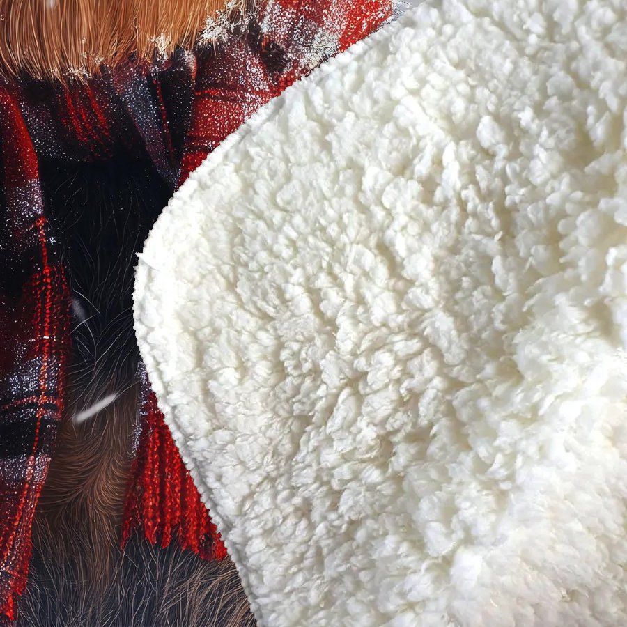 Christmas Airedale Terrier Sherpa Blanket
