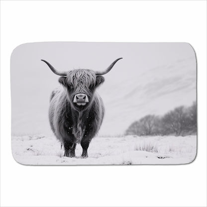 Lone Highland Cow Sherpa Blanket