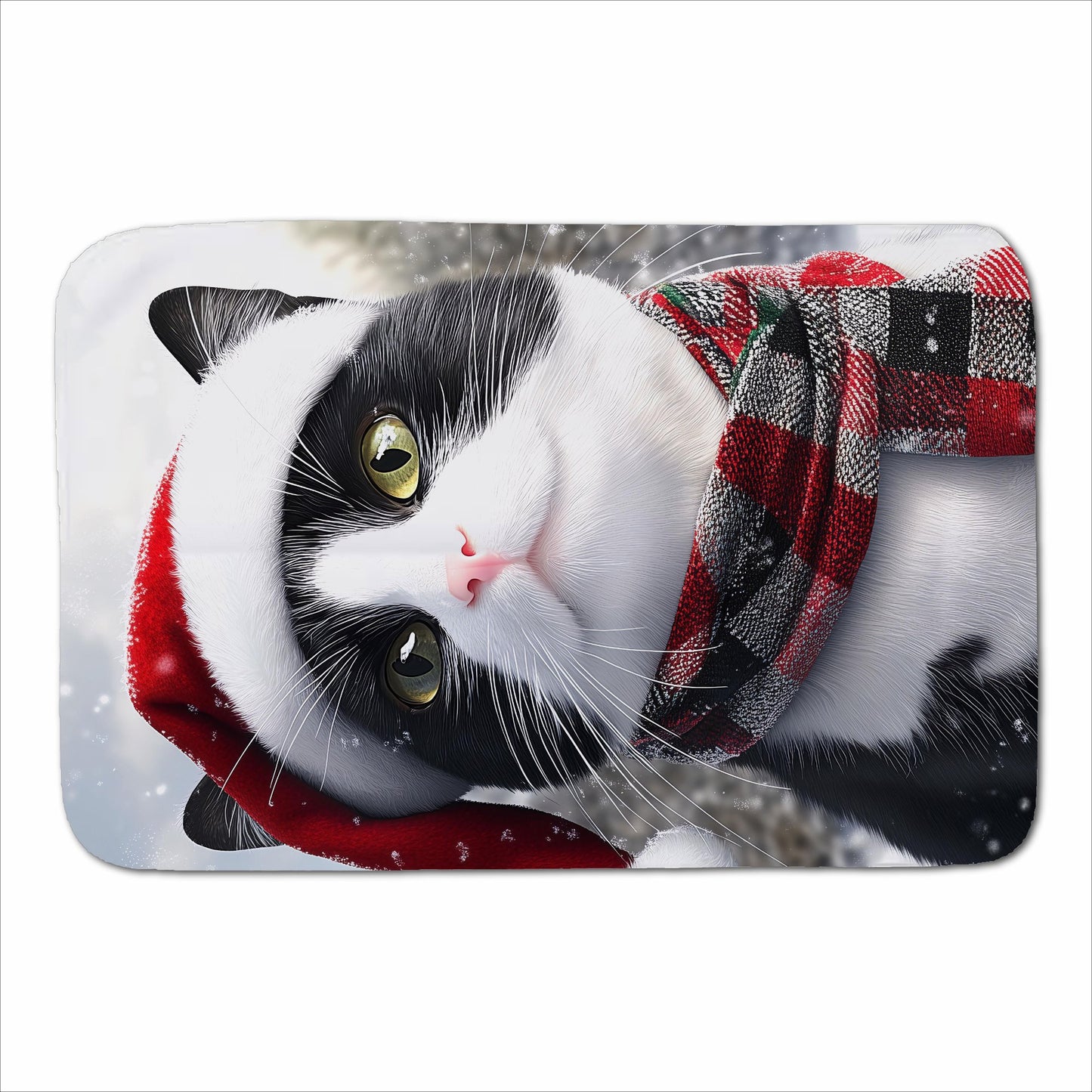 Christmas Black Cat Sherpa Blanket