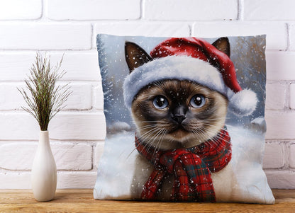 Christmas Burmese Cushion