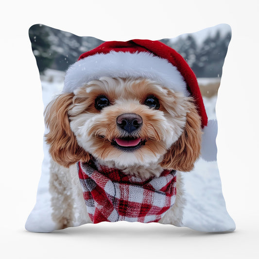 Christmas Cavapoo Cushion