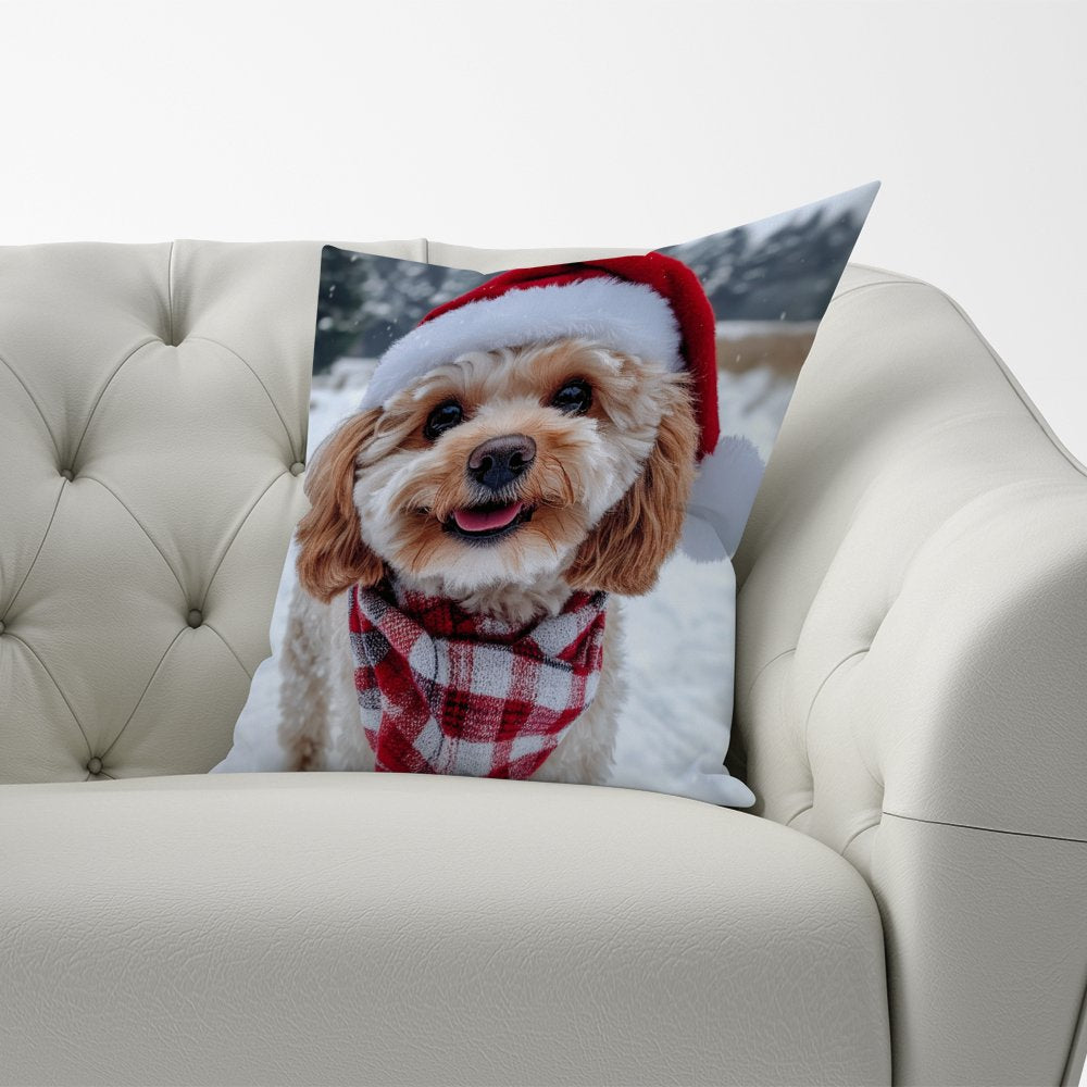 Christmas Cavapoo Cushion