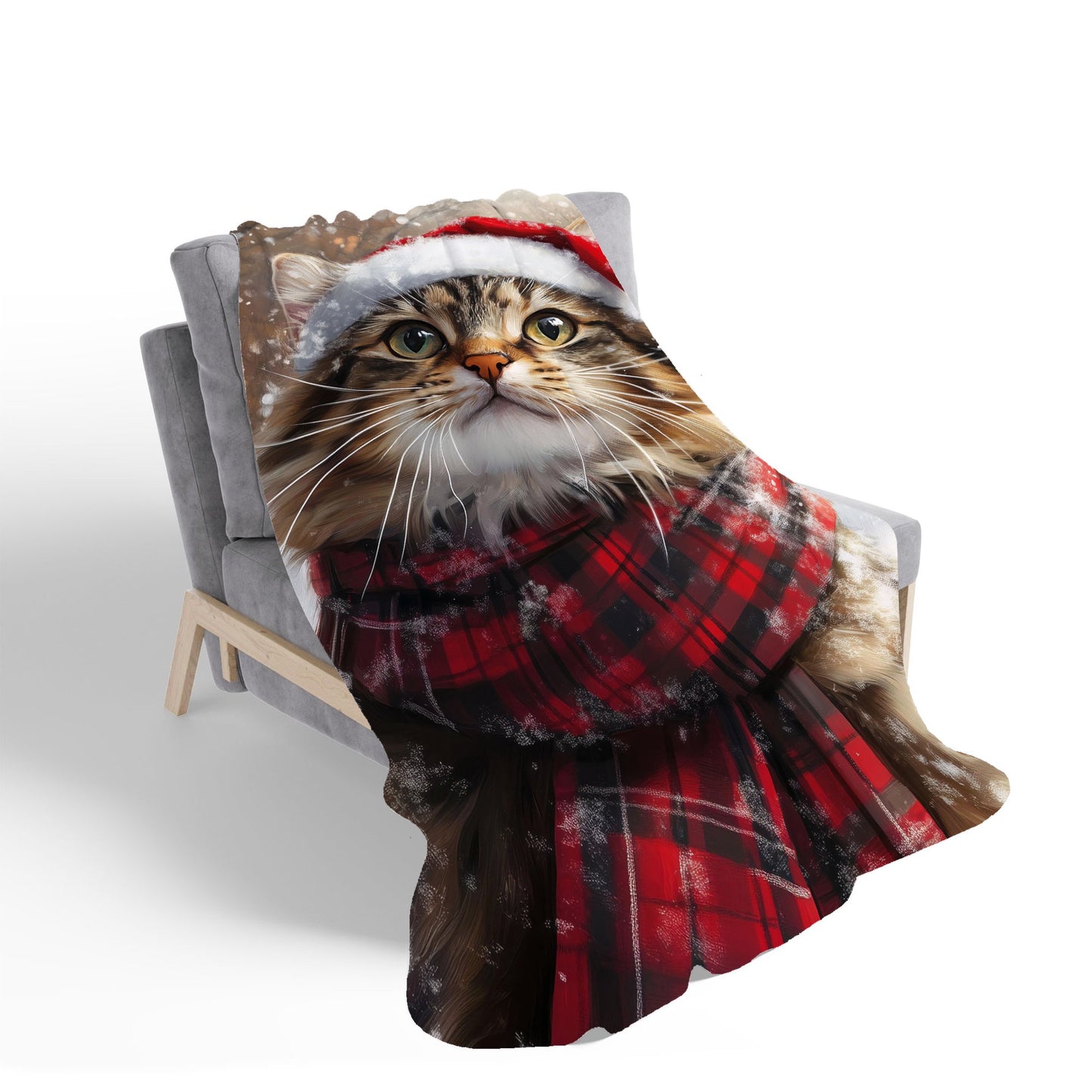 Christmas Ragamuffin Sherpa Blanket