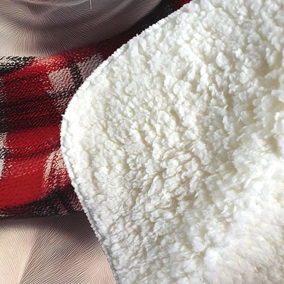 Christmas Staffy Bull Terrier Dog Sherpa Blanket