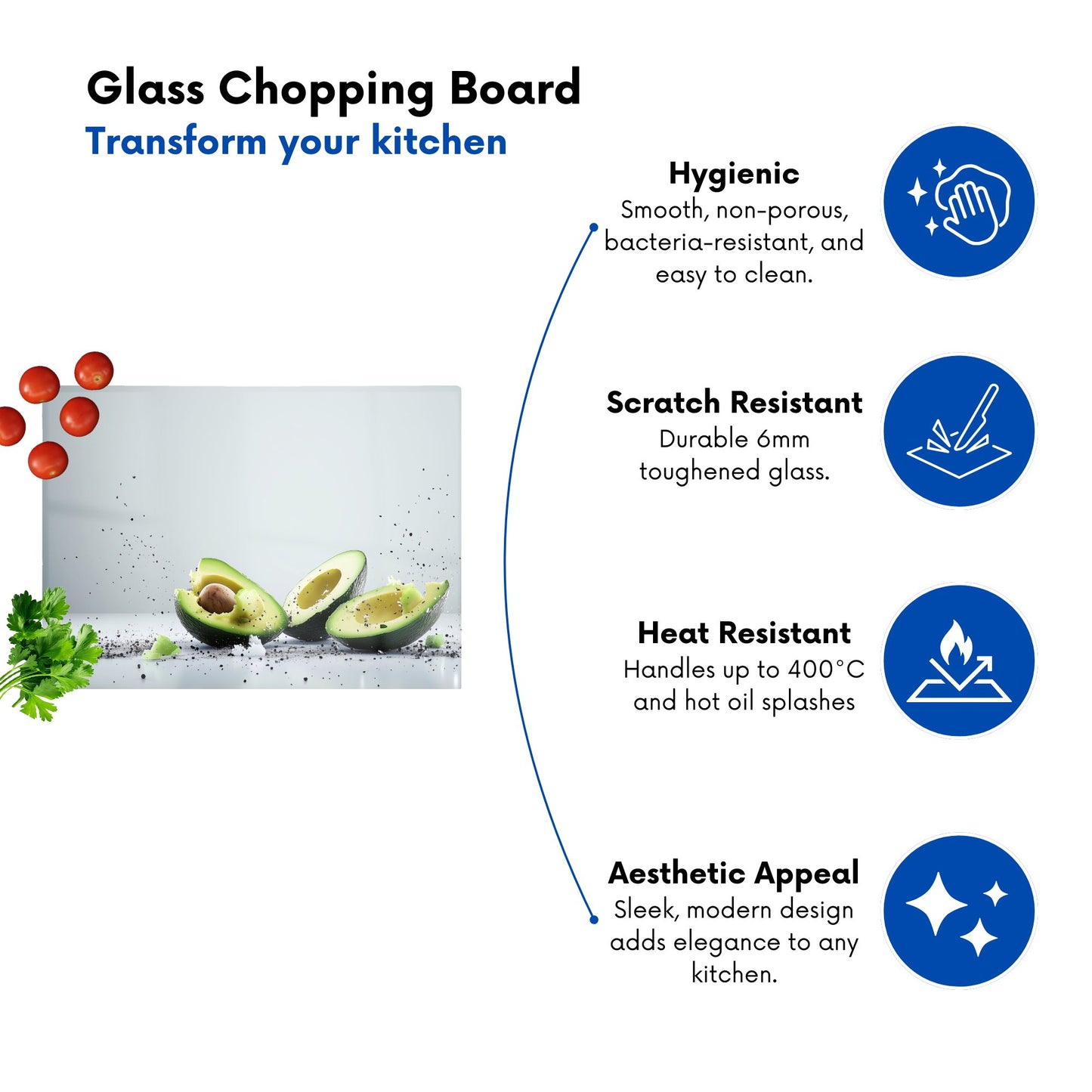 Avocado And Black Pepper Chopping Board