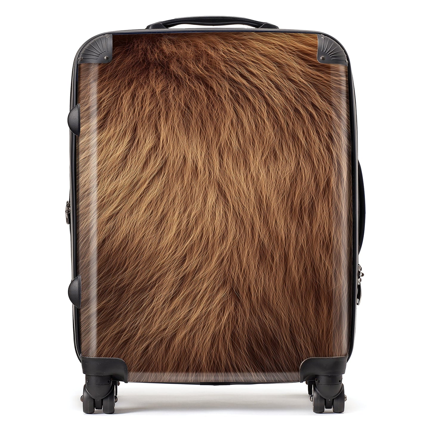 Furry Brown Bear Suitcase