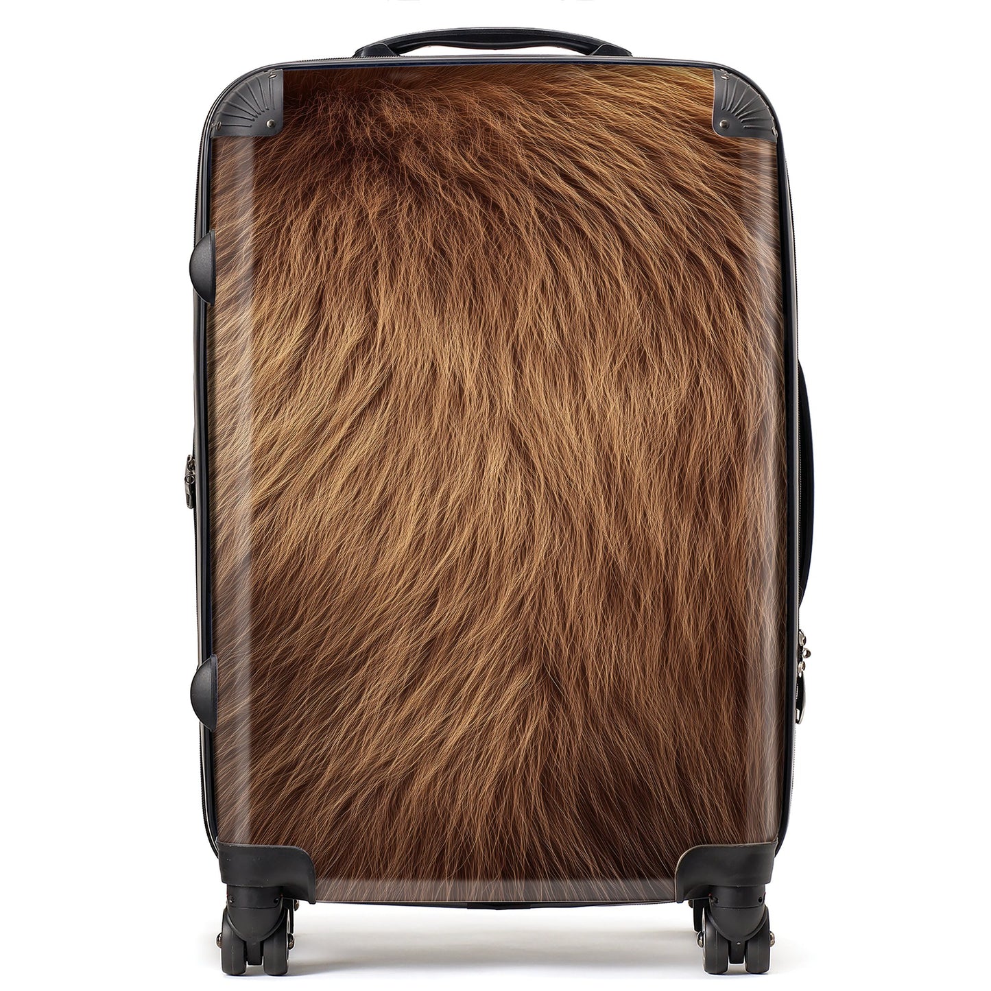 Furry Brown Bear Suitcase