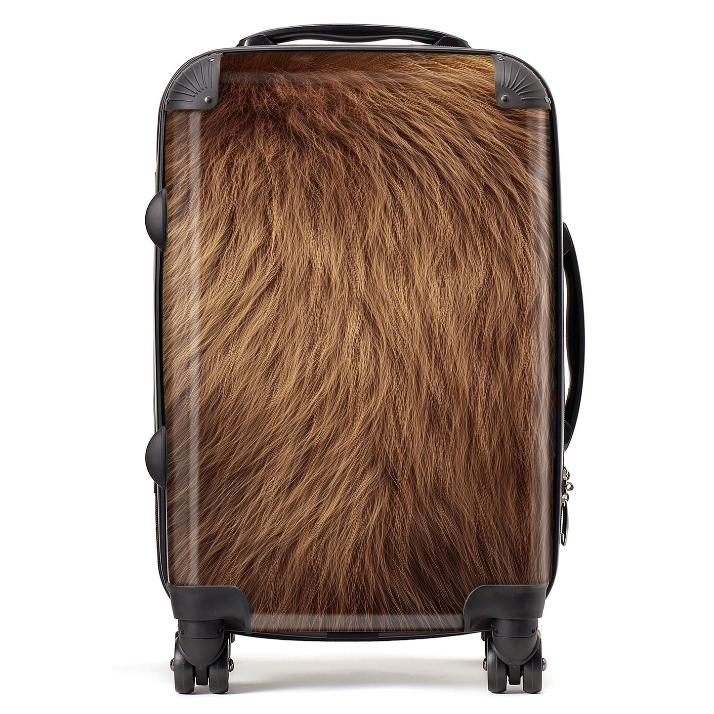Furry Brown Bear Suitcase