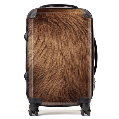 Furry Brown Bear Suitcase