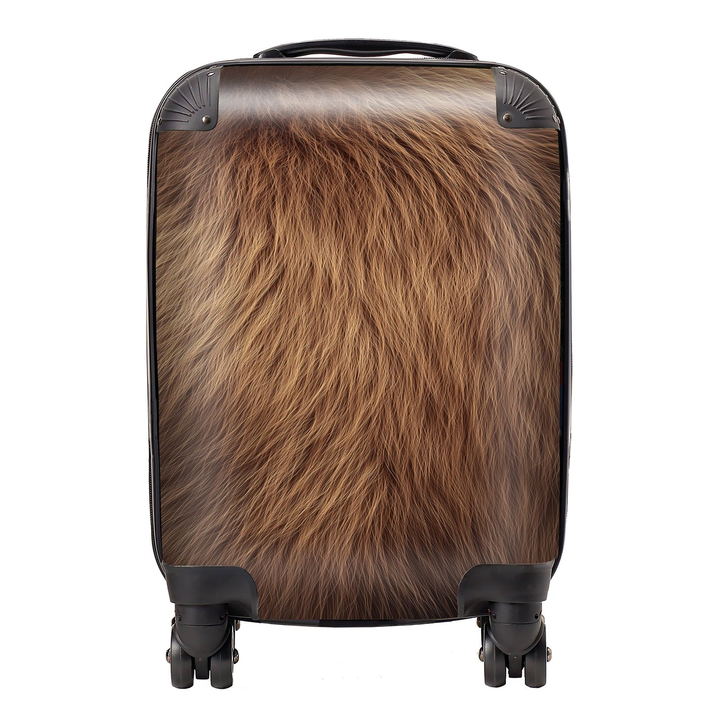 Furry Brown Bear Suitcase