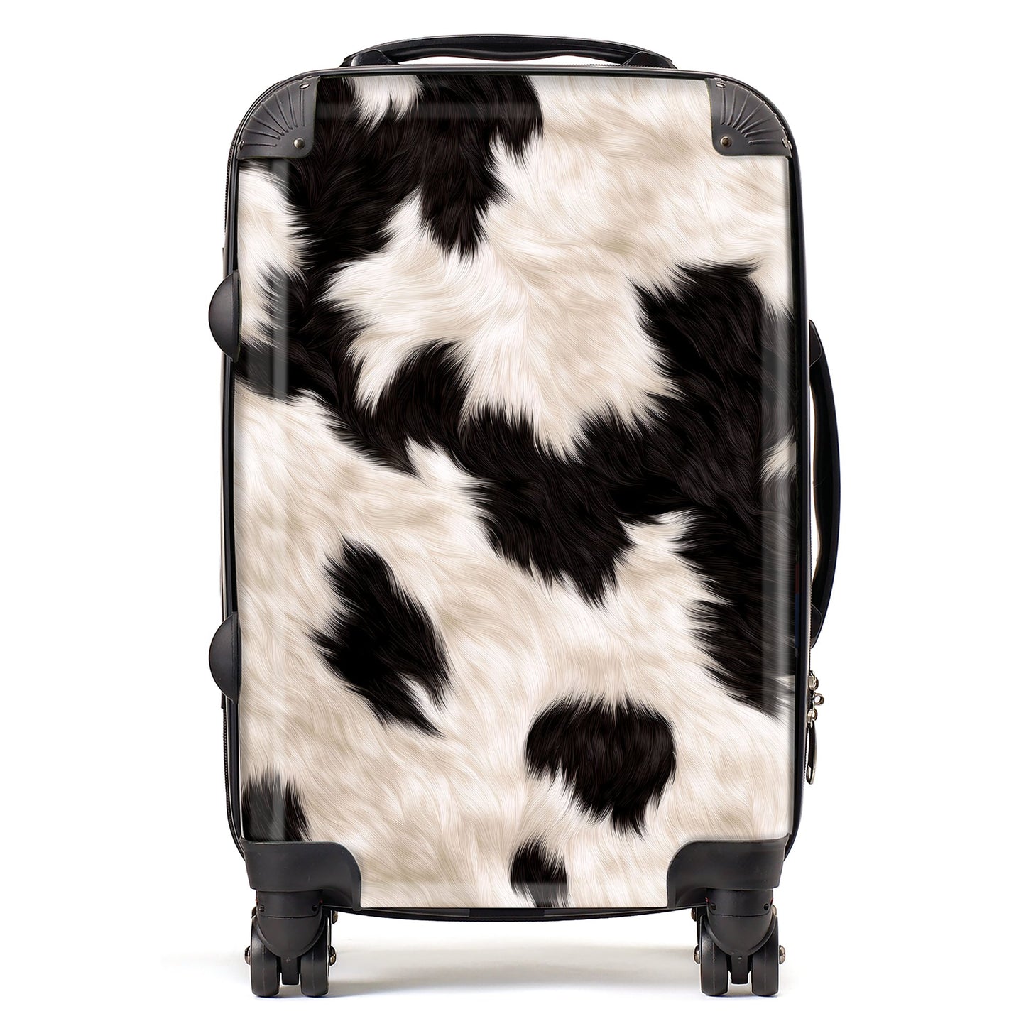 Black And White Cow High Print Suitcase