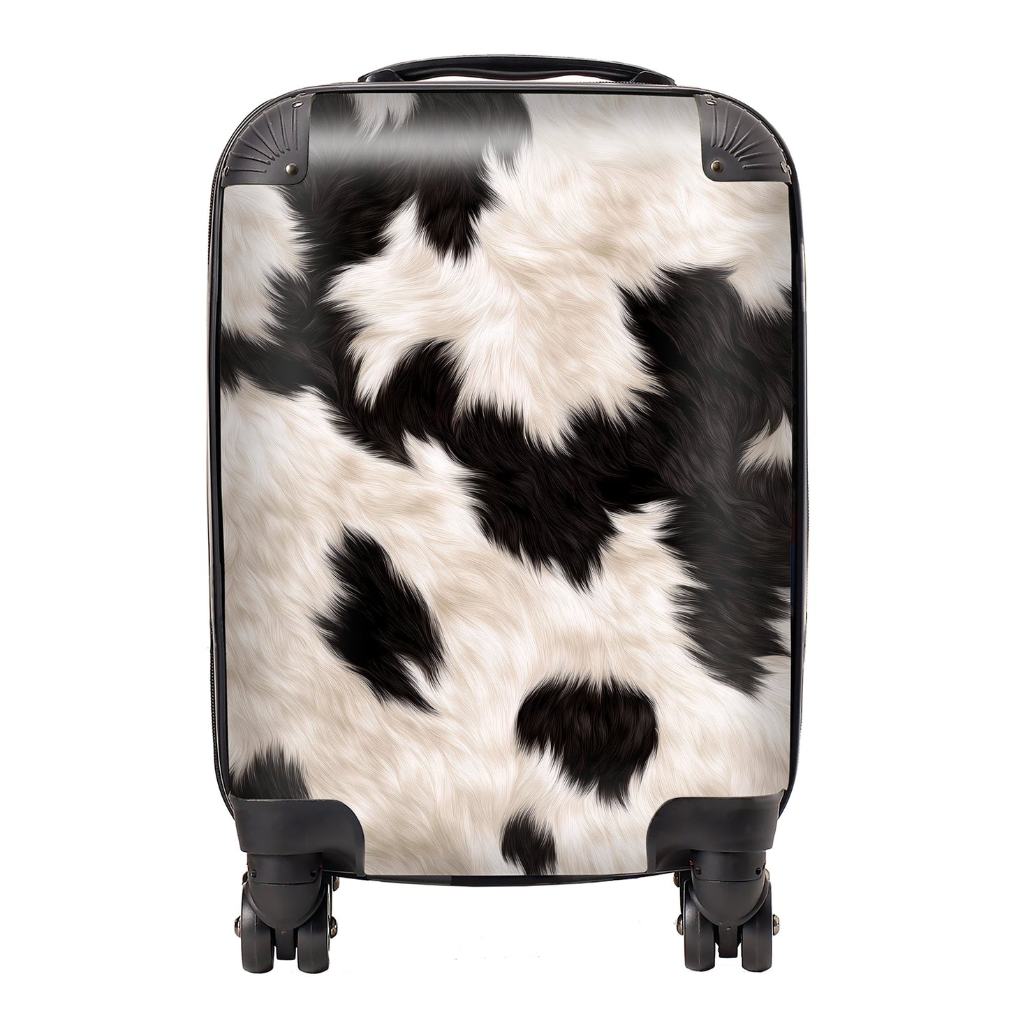 Black And White Cow High Print Suitcase