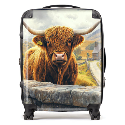 Scottish Highland Cow Suitcase