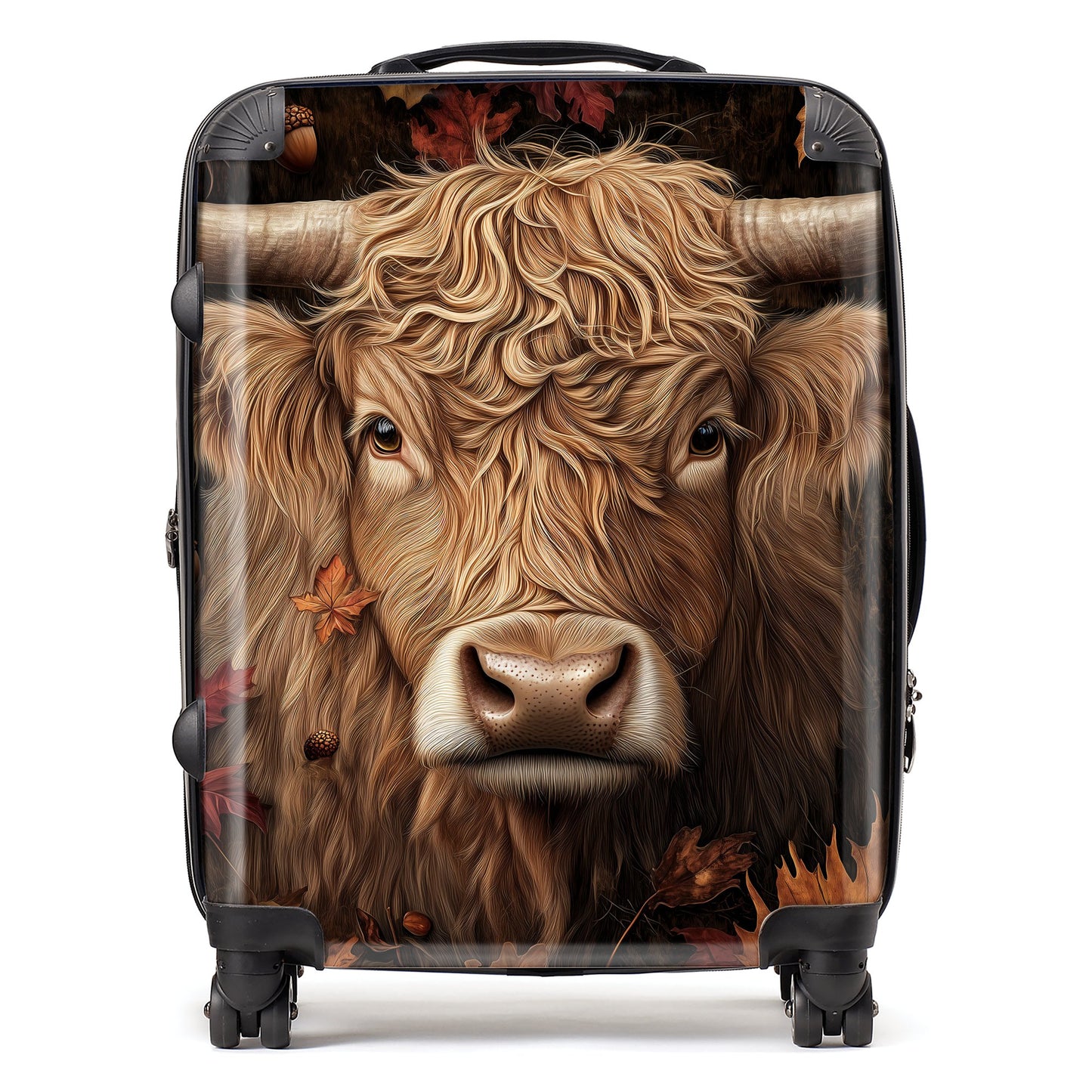 Highland Cow in Autumn Suitcase
