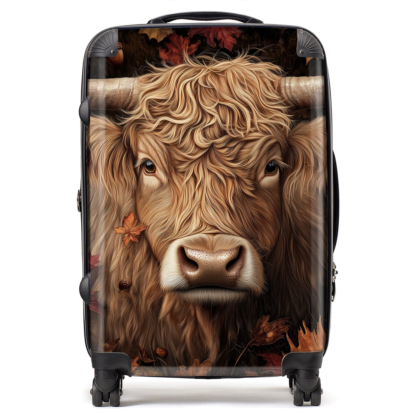 Highland Cow in Autumn Suitcase