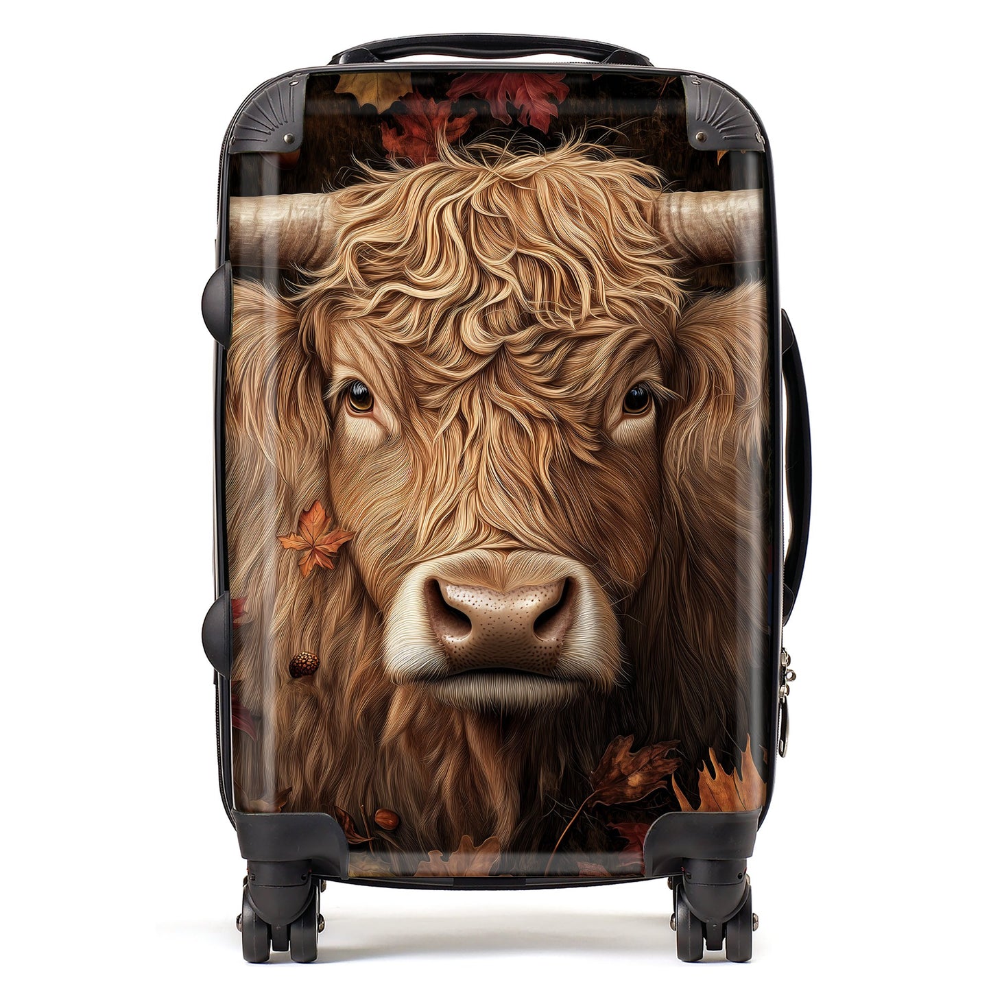 Highland Cow in Autumn Suitcase