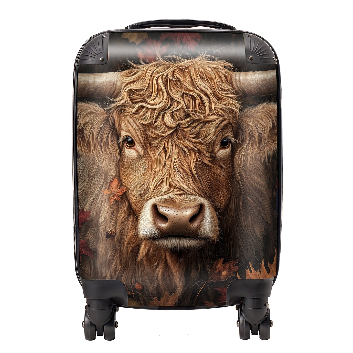 Highland Cow in Autumn Suitcase