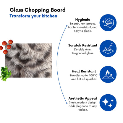 Mink Fur Print Chopping Board