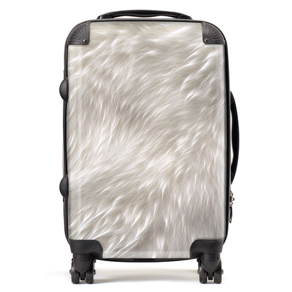Polar Bear Fur Print Suitcase