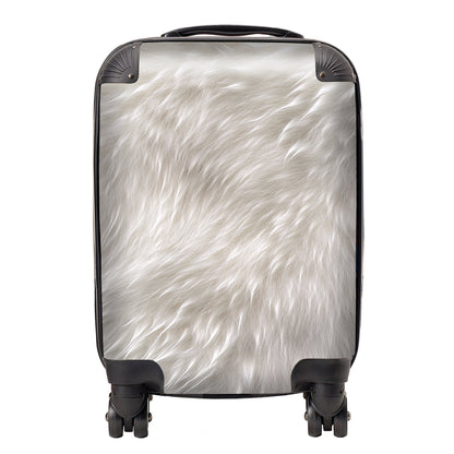 Polar Bear Fur Print Suitcase