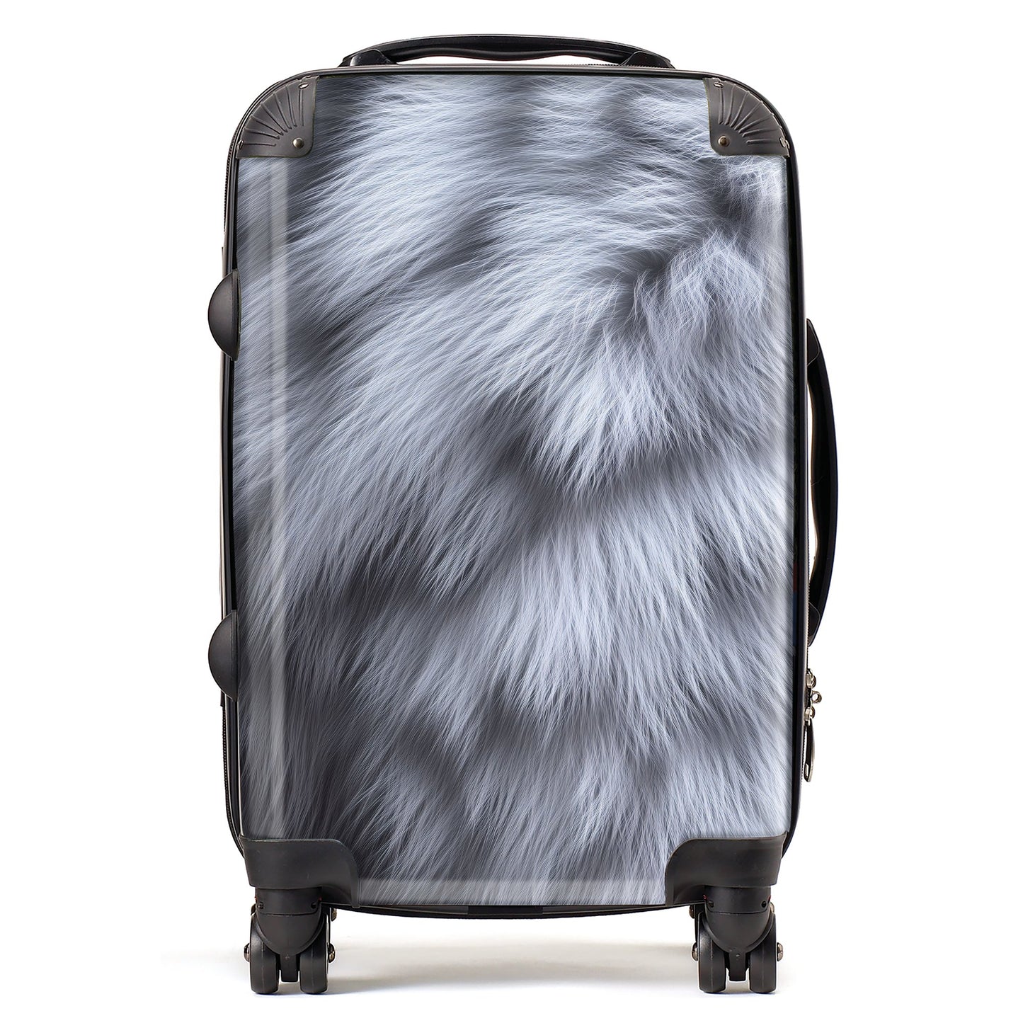 Fur Print Silver Fox Suitcase