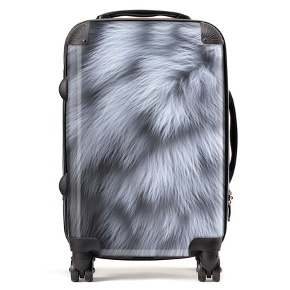 Fur Print Silver Fox Suitcase