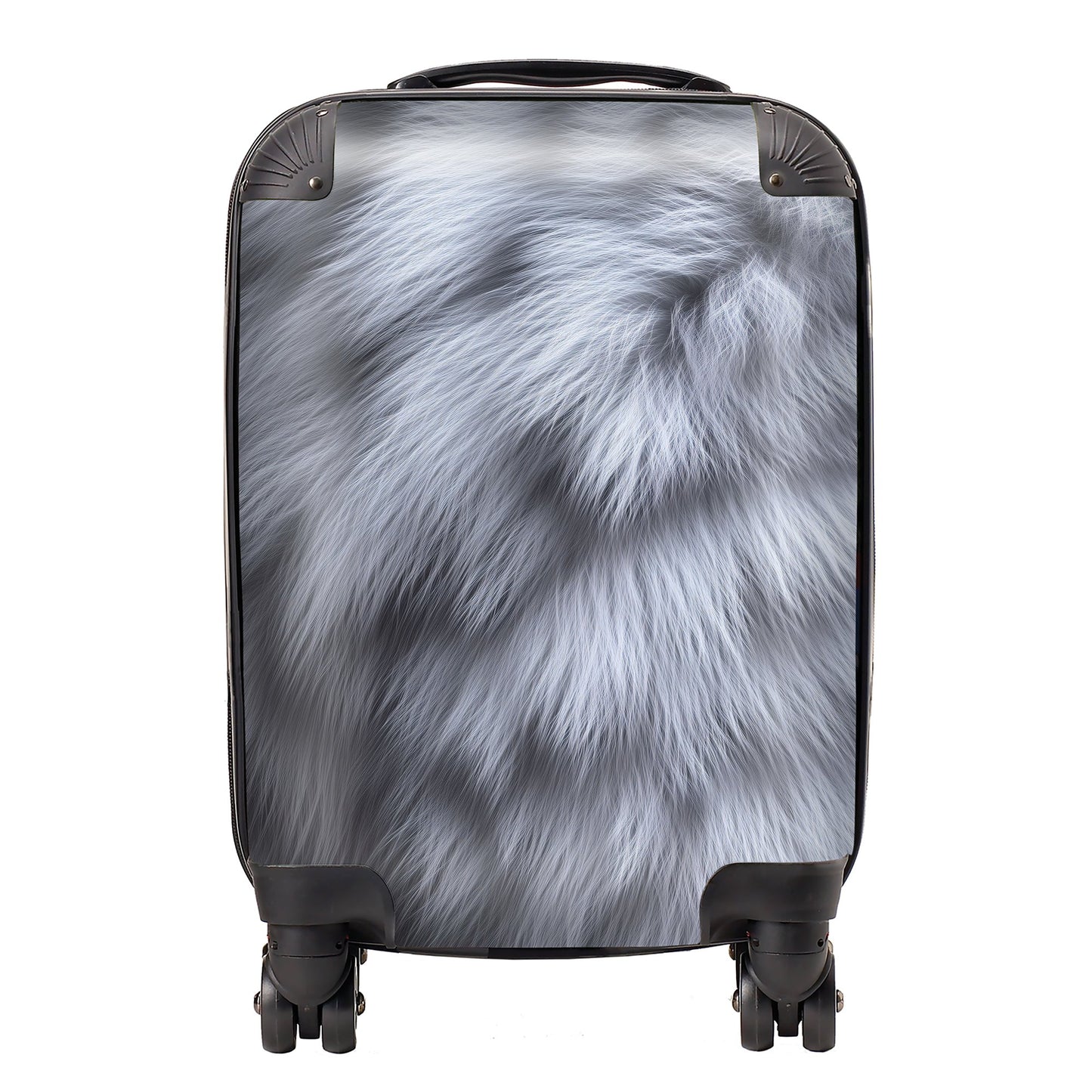 Fur Print Silver Fox Suitcase