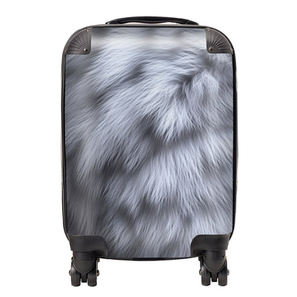 Fur Print Silver Fox Suitcase